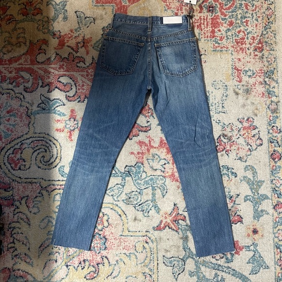 NWT RE/DONE Originals High Rise Rigid Crop size 24 medium wash - Picture 7 of 7
